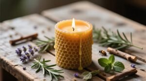 Diy beeswax insect repellent candle keeps biting bugs away.jpg