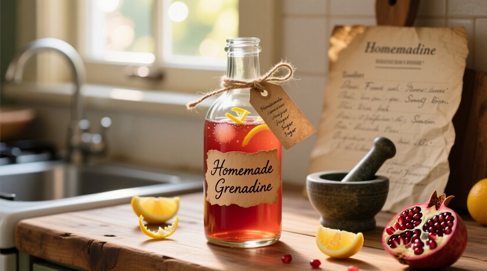 DIY Grenadine Homemade Recipe for Cocktails: Science-Backed & Shelf-Stable