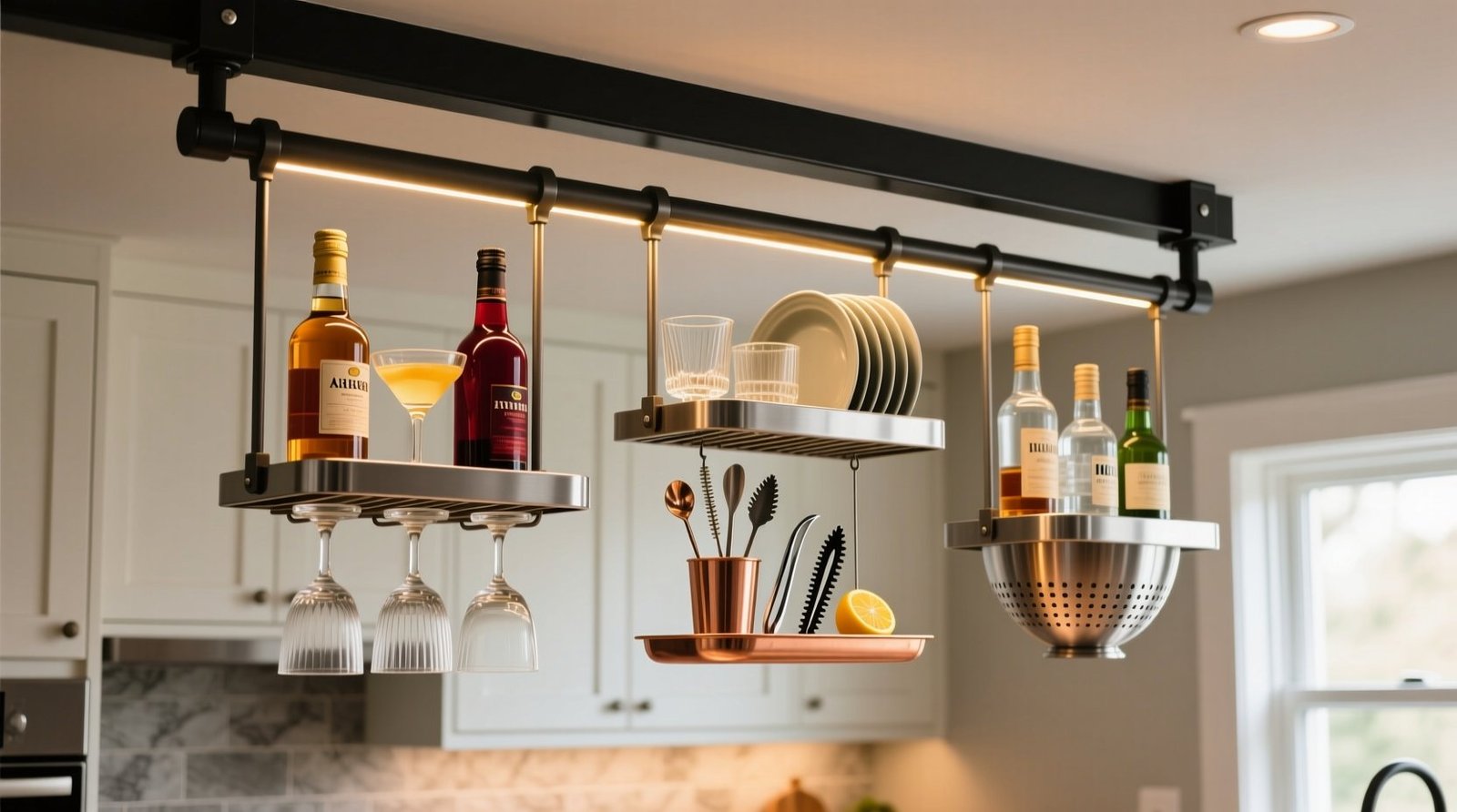 Diy hanging liquor bar from ikea asker rail dish dr.jpg