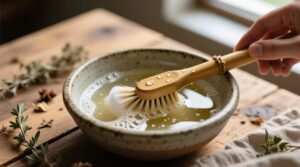 Diy makeup brush cleaner non toxic enzyme powered bristle safe.jpg