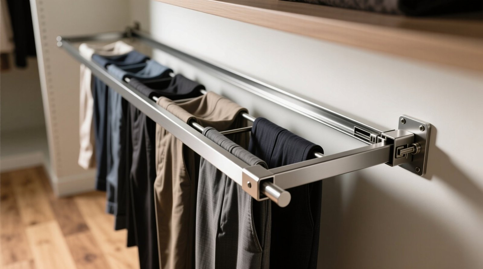 Diy sliding pants rack puts hangers to shameheres why.jpg