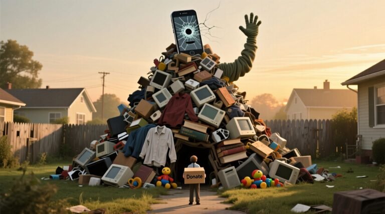 Donate your old stuff before it becomes a giant pile of clutter.jpg