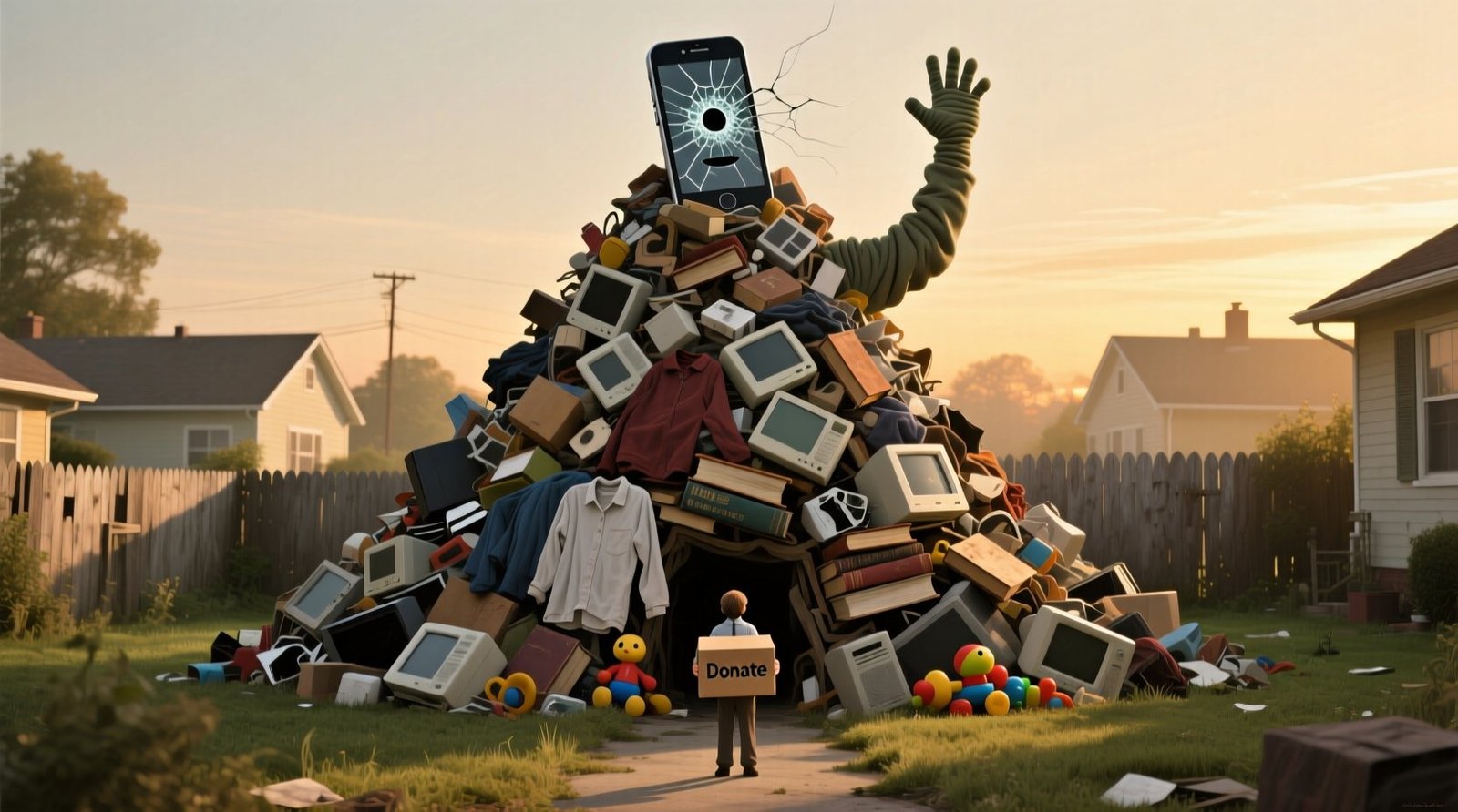 Donate your old stuff before it becomes a giant pile of clutter.jpg