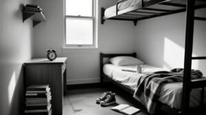 Dorm room round up black white functional closet organization guide.jpg