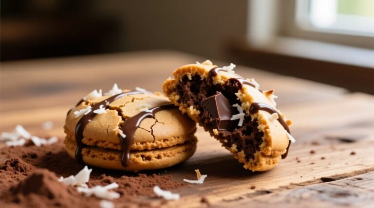 Double chocolate coconut macaroons flourless recipe flourless foolproof.jpg