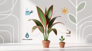 Dracaena marginata plant care water light pruning guide.jpg