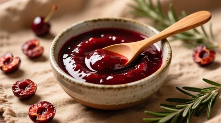 Dried cherry fruit butter recipe shelf stable no pectin needed.jpg