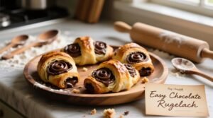 Easy chocolate rugelach recipe flaky no chill 90 minute version.jpg