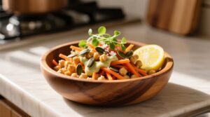 Easy make ahead chickpea carrot salad pumpkin seed recipe.jpg