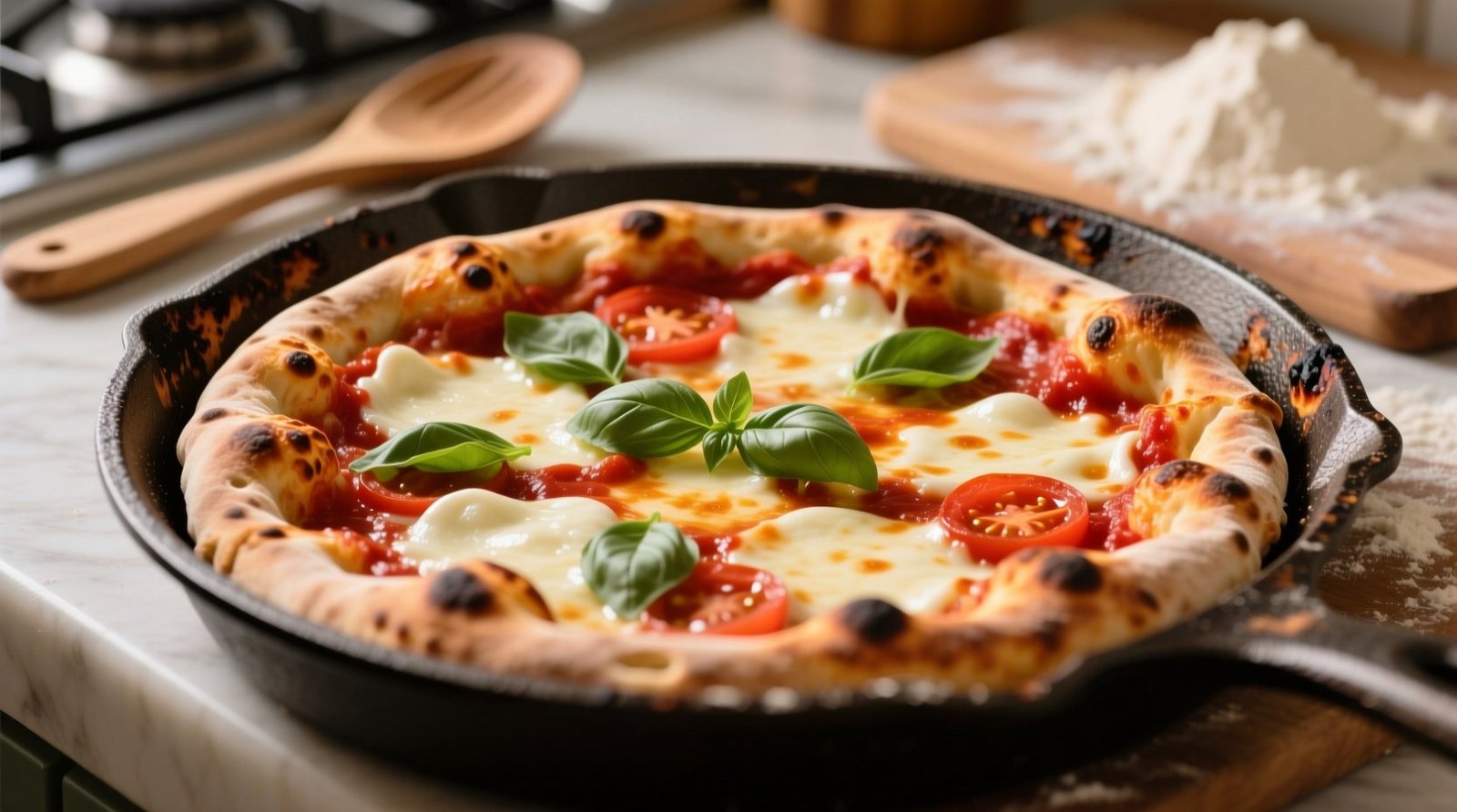 Easy pan pizza with premade store bought dough recipe.jpg