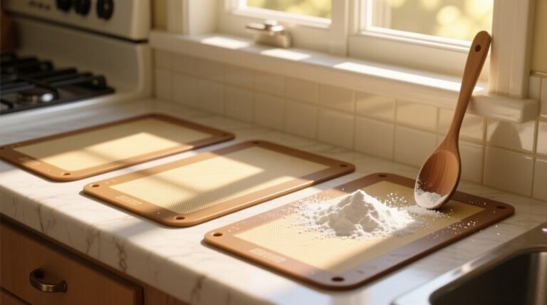 Eco friendly cleaning deep clean silicone mat with baking soda sunlight.jpg