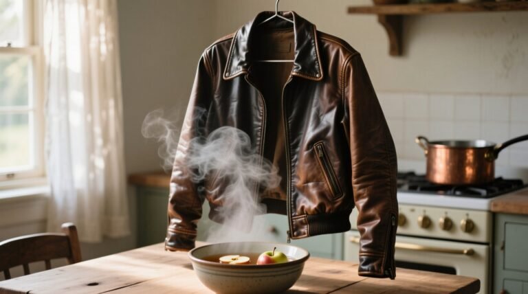 Eco friendly cleaning detox leather with vinegar steam.jpg