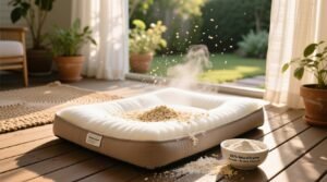 Eco friendly cleaning memory foam pet beds.jpg