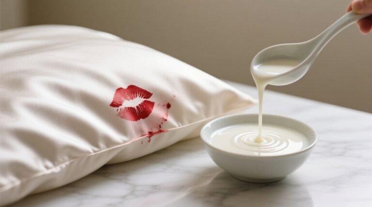 Eco friendly cleaning remove lipstick from silk pillowcases.jpg