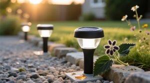 Eco friendly cleaning solar garden lights with comfrey.jpg