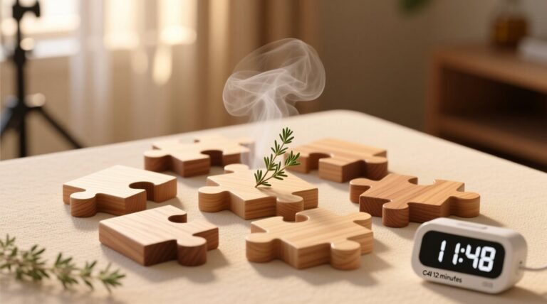 Eco friendly cleaning thyme vapor for wooden puzzles.jpg