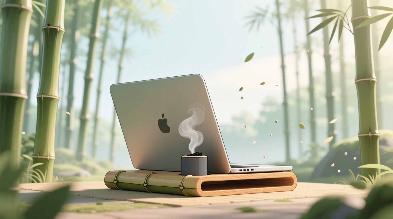 Eco friendly cleaning tips deodorize bamboo laptop stands.jpg