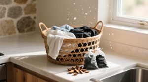 Eco friendly cleaning tips deodorize laundry baskets.jpg