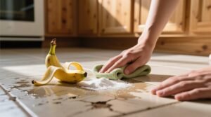 Eco friendly cleaning tips remove scuffs with banana peel.jpg
