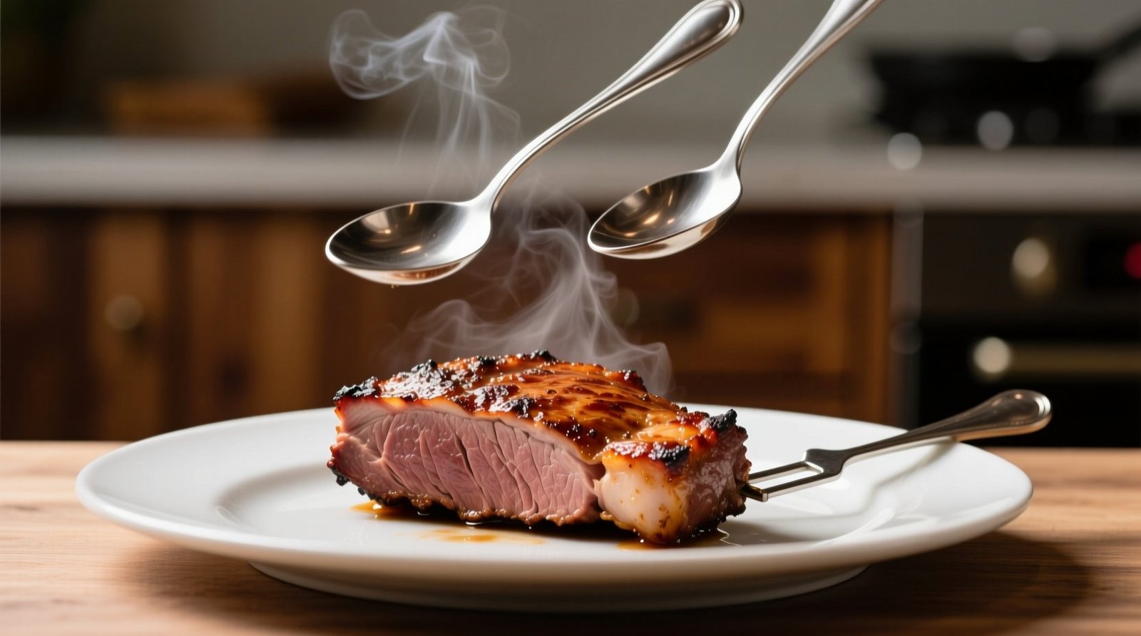 Elevate Meat with Spoons If You Don’t Have a Roasting Rack