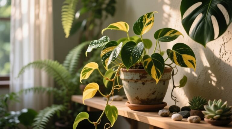 Epipremnum wg care guide for this rare variegated cultivar.jpg