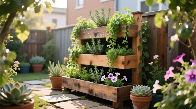 Expand your small garden space with this diy tiered planter.jpg