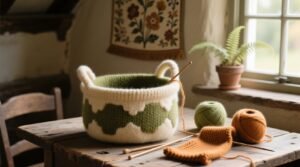 Felted knitting basket smart closet organization for knits delicates.jpg