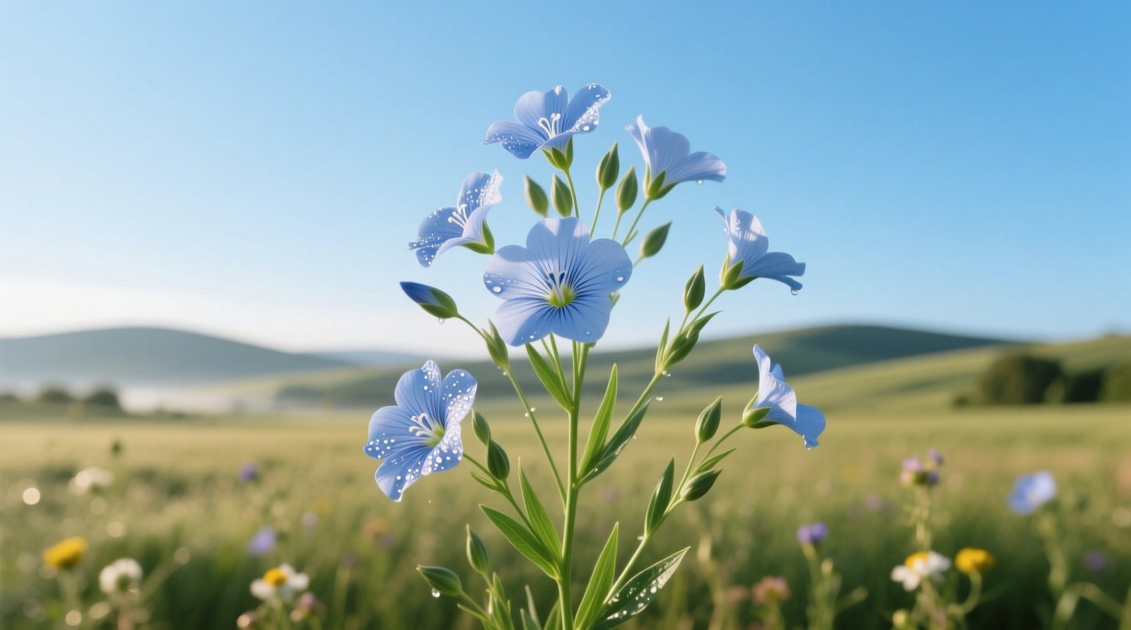 Flax plant care growing linum usitatissimum for fiber seeds beauty.jpg