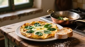 Florentine omelette spinach and cheese science backed kitchen hacks.jpg
