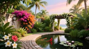 Florida garden ideas heat tolerant low water pest resistant designs.jpg
