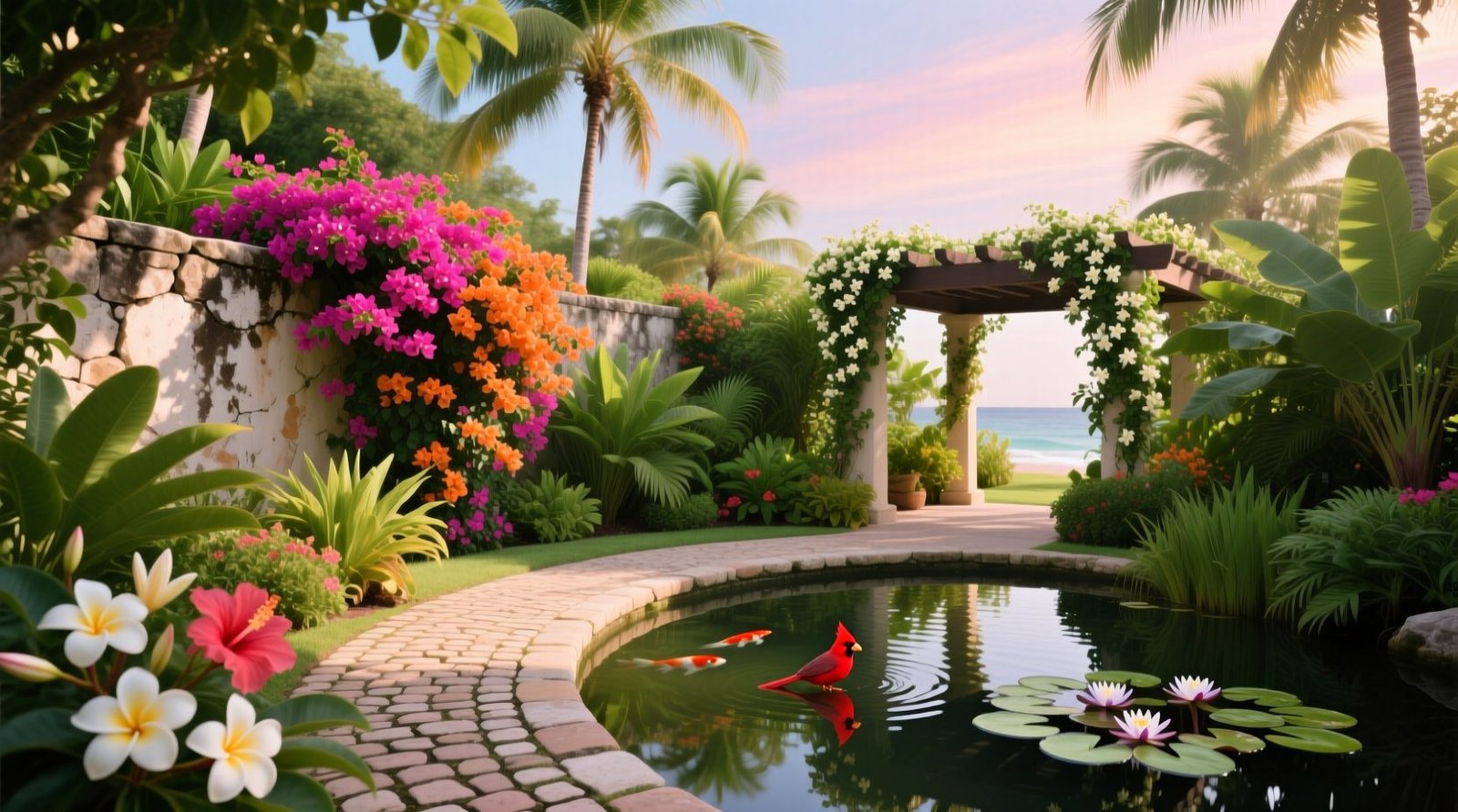 Florida garden ideas heat tolerant low water pest resistant designs.jpg
