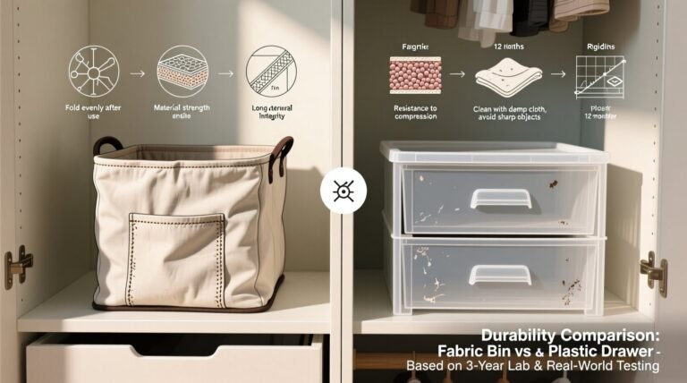 Foldable bins vs plastic drawers which lasts longer.jpg