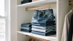 Folded jeans vs hanging jeans the space saving truth.jpg