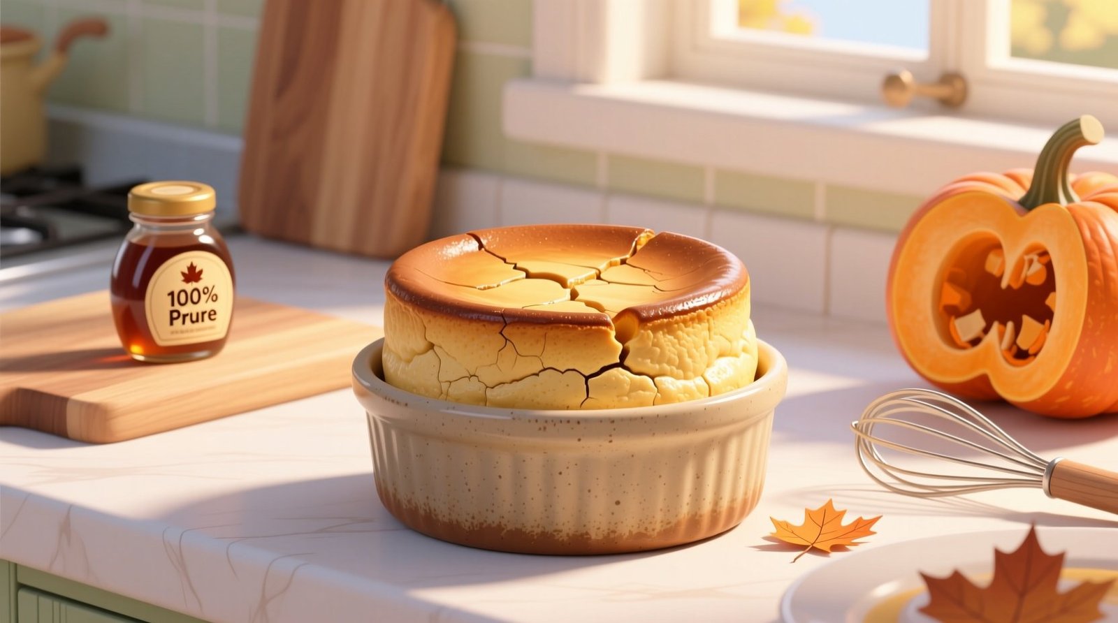 French in a Flash: Easy Pumpkin Maple Breakfast Soufflés Recipe\