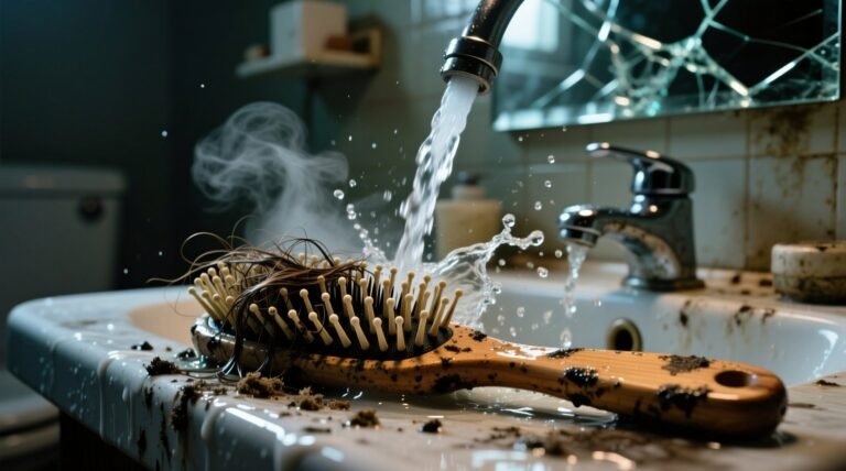 Get a filthy hairbrush looking like new in under a minute.jpg