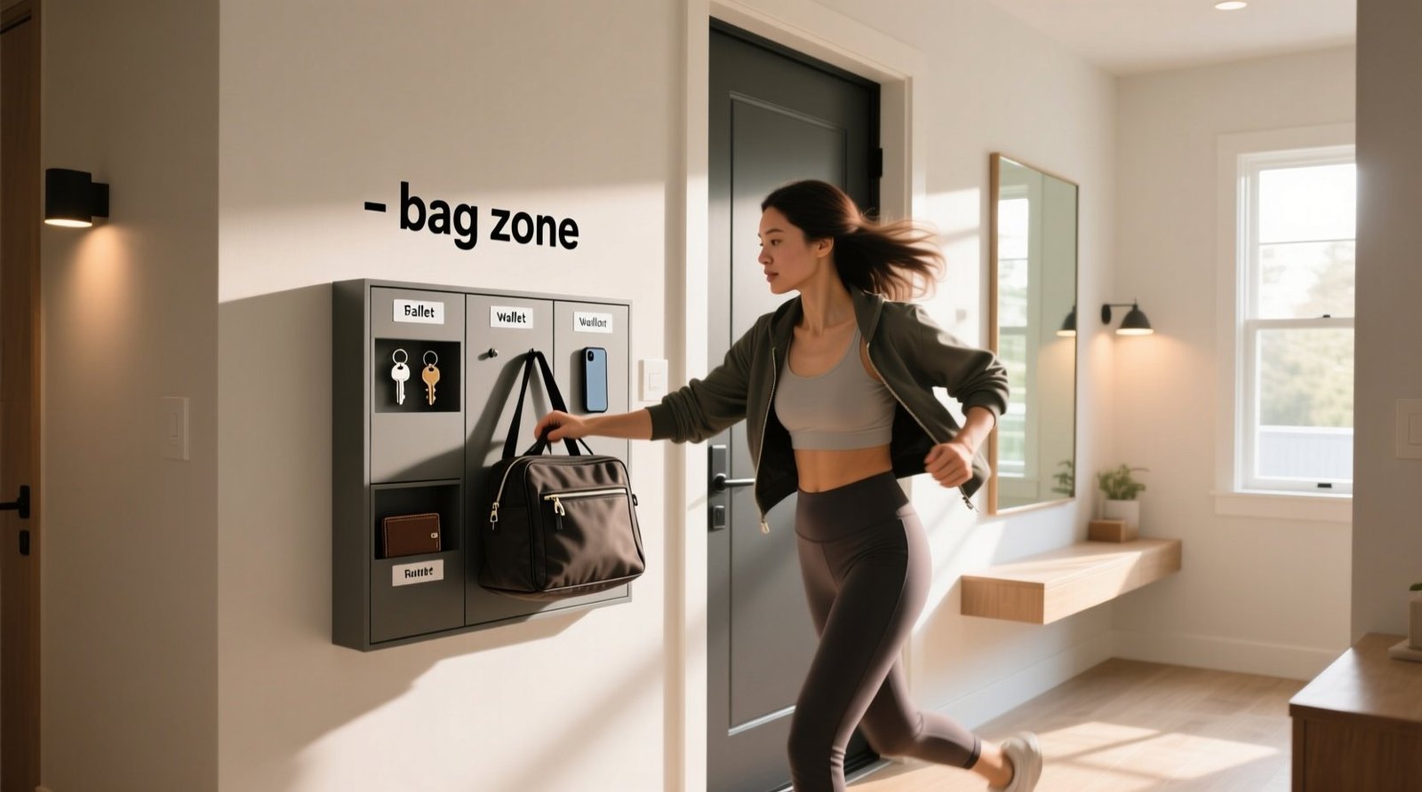 Get out the door faster with bag zone a textile safe closet strategy.jpg