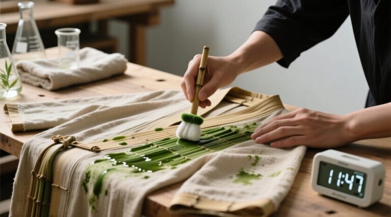 Green tea stain removal for bamboo robes.jpg