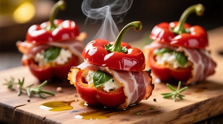 Grilled prosciutto wrapped stuffed cherry peppers popper recipes.jpg