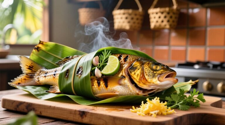Grilling stuffed fish wrapped in banana leaf recipe science backed guide.jpg