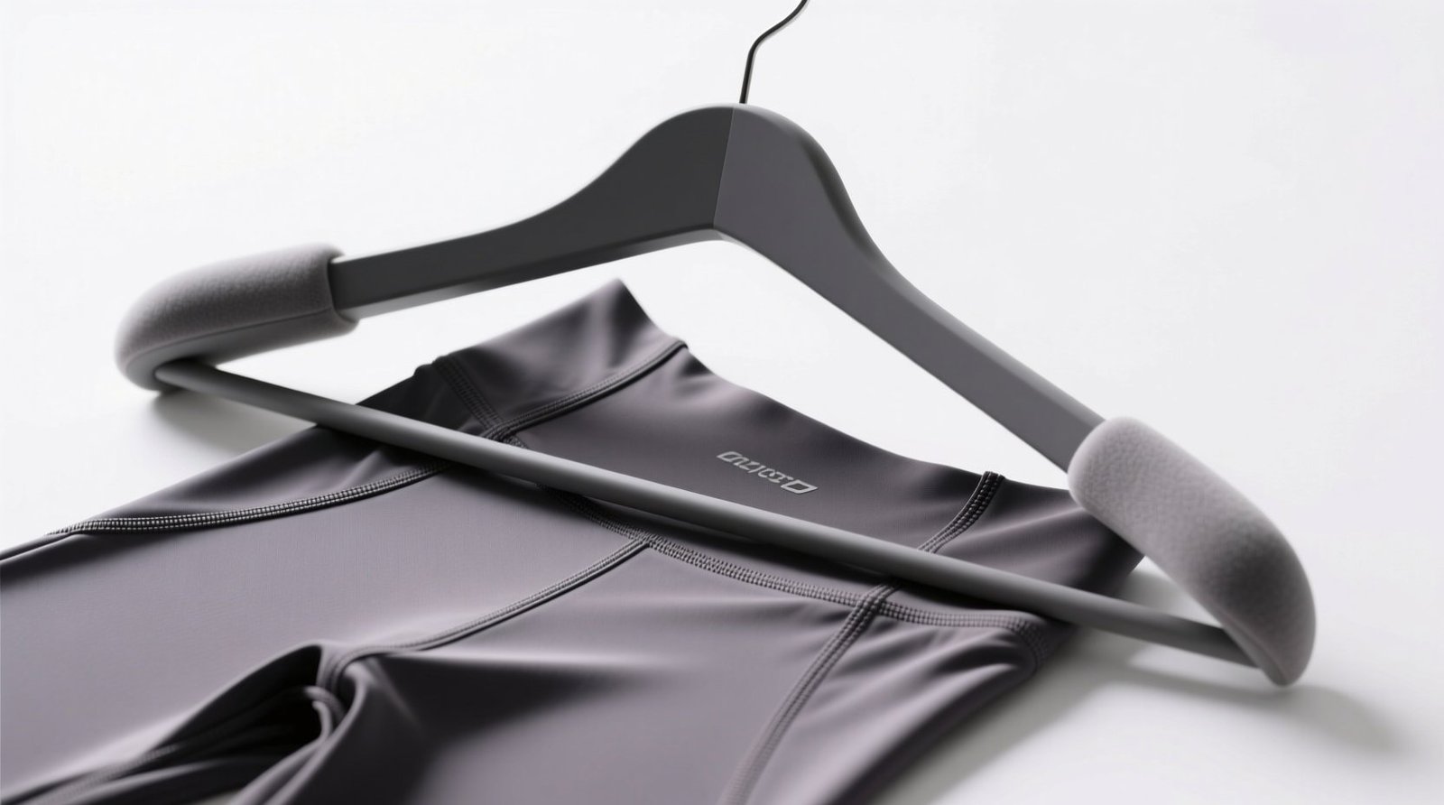 Hanging leggings on padded hangers extends elastic life.jpg