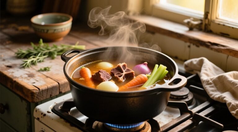 Homemade beef stock science backed kitchen hack for flavor efficiency.jpg