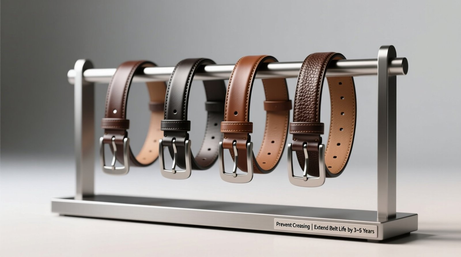 Horizontal belt rack vs hanging loop best for reversible leather belts.jpg