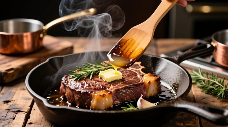 How to butter baste steaks chops fish science backed method.jpg