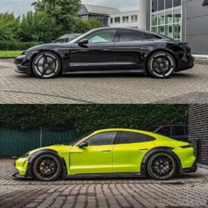 How to choose a front bumper lip spoiler splitter for taycan in real carbon fiber.jpg