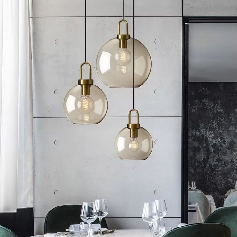 How to choose a hanging lamp pendant nordic modern style e27 clear glass small brass.jpg