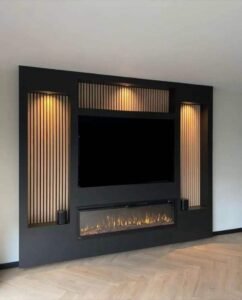 How to choose a media wall unit with fireplace for 86 in tv.jpg