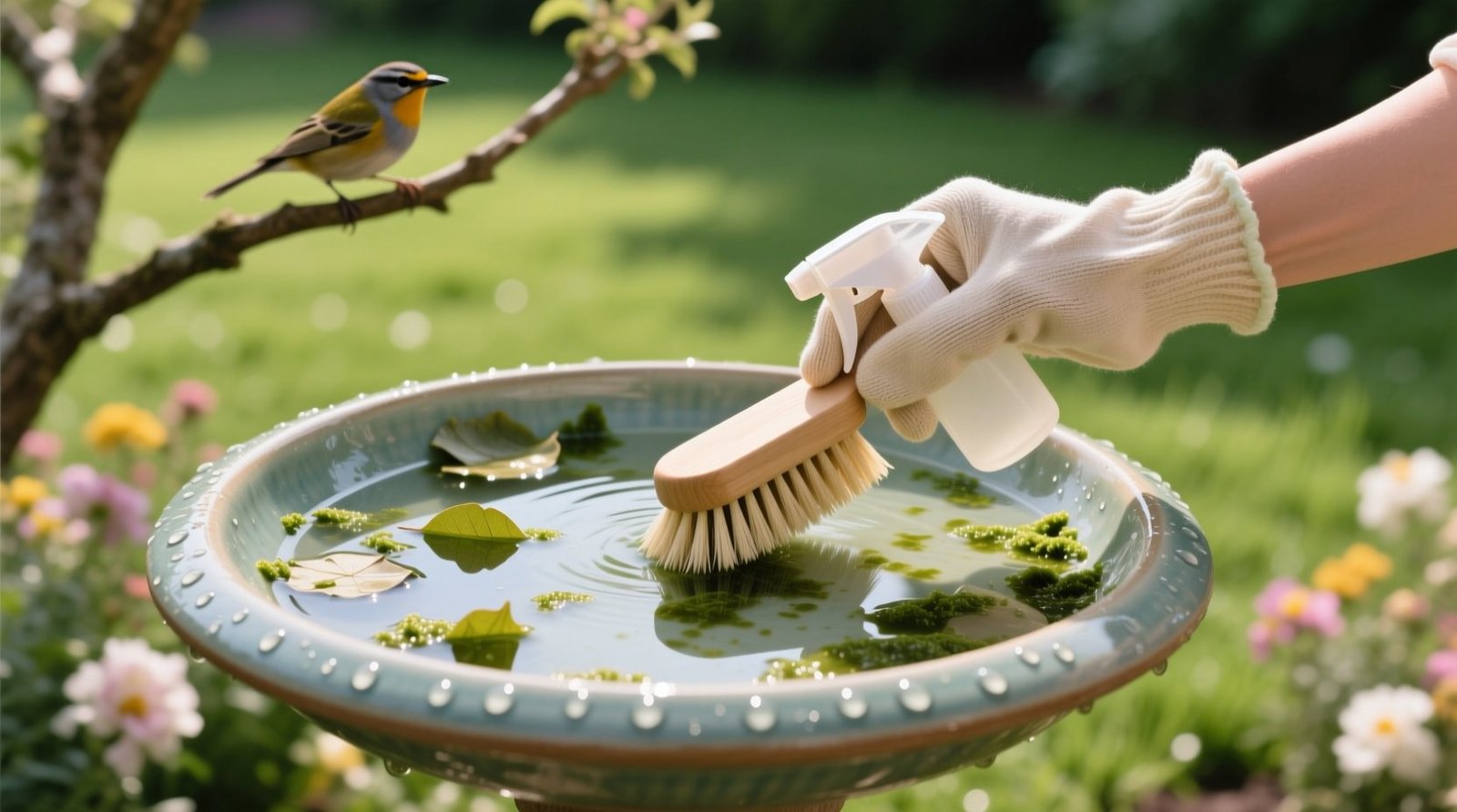 How to clean a bird bath eco safe bird healthy protocol.jpg