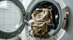 How to clean a dirty backpack in the washing machine with a pi.jpg