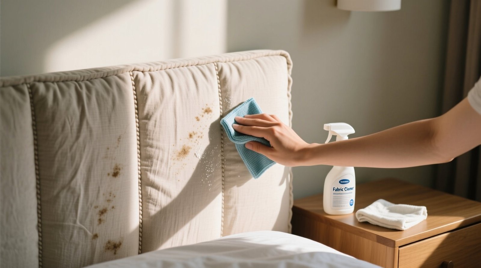 How to clean a fabric headboard eco safe fiber safe methods.jpg