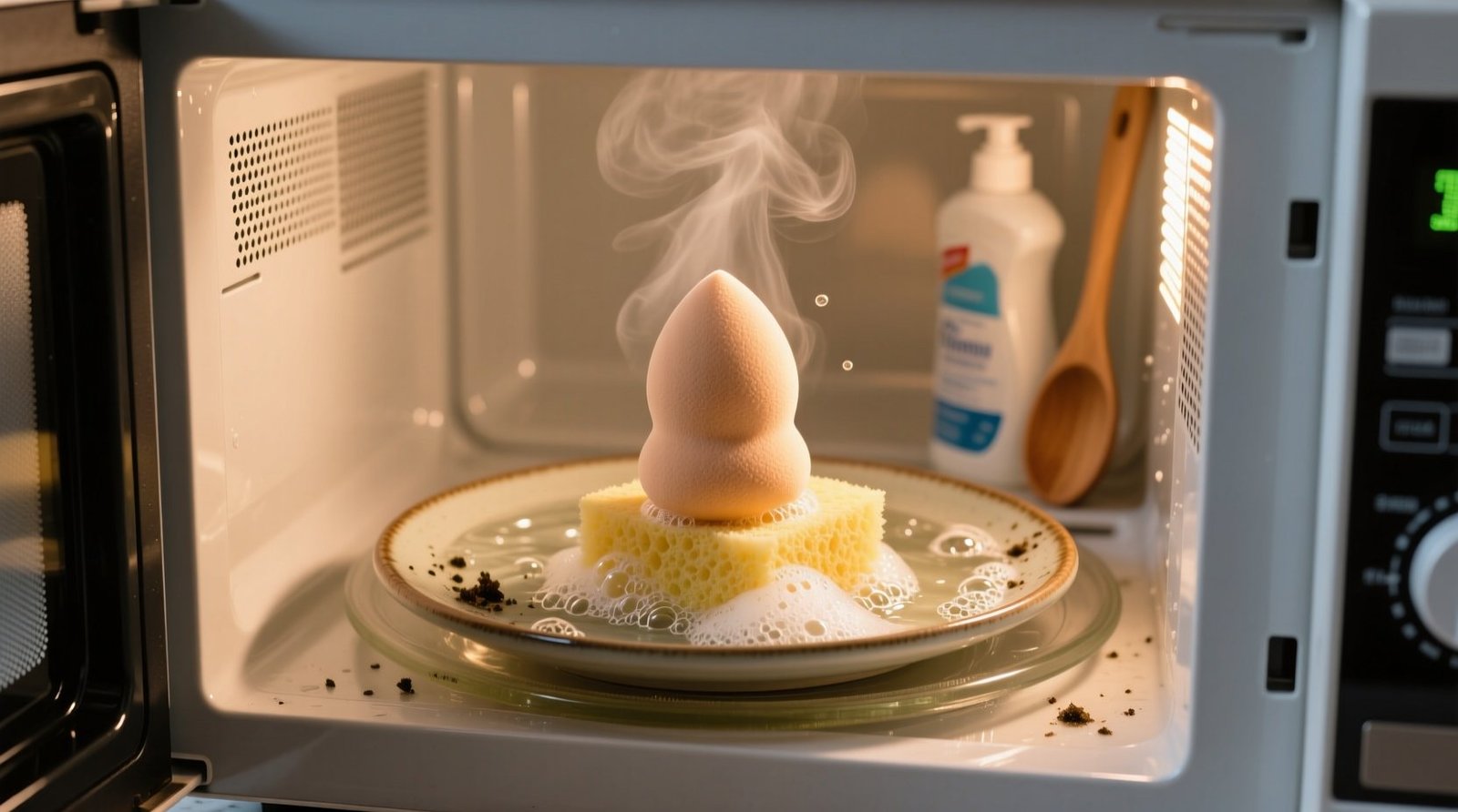How to clean beauty blenders in the microwave safe effective eco clean.jpg